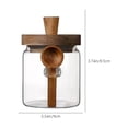 thumbnail image 3 of Dvkptbk Glass Sealed Jar Storage Jar Glass Bottle Coffee Jar Tea Kitchen Miscellaneous Grain Storage Snack Storage Jar Milk Powder Jar Coffee Storage Jar Home Essentials, 3 of 6