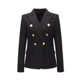 thumbnail image 4 of Manteau Femme Mode Double Boutonnage Bouton Automne Blouse Slim, 4 of 5