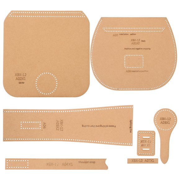1 Set Wallet Patterns Templates Purse Production Templates DIY Coin Bag Pattern Stencils