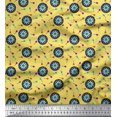 thumbnail image 1 of Soimoi Rayon Crepe Fabric Dart Board Sports Printed Fabric 1 Yard 46 Inch Wide, 1 of 3