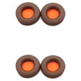 thumbnail image 1 of QualitChoice Coussinets d'Oreilles pour Casque de Jeu Rond en Cuir Remplacement pour Skullcandy HES2.0 Marron 2Ensemble, 1 of 6