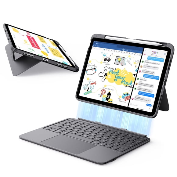 ESR for iPad (A16) 11th/10th Gen Flex Keyboard Case, Ultra-Light Magnetic Detachable Keyboard for iPad 10.9" with Writing/Viewing Modes, Larger Preci