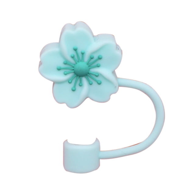 Bouchon de Paille en Gel de Silice Réutilisable pour Bouteilles d'Eau, Couvercle de Bouchon de Paille Mignon, Couvercle de Bouchon de Paille Anti-Éclaboussures, Couvercle de Bouchon de Paille Réutilisable, Couvercle de Paille pour Bouteille d'Eau, Diamètre 0,4 Po
