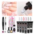 thumbnail image 2 of Polygel Nail Set Safe Professional Nails Bulider Gel All in One Manicure File Tools Kit, 2 of 9