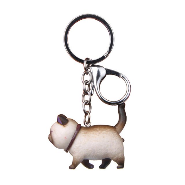 MANYUN 1PC Cute Cartoon Pendant Key Rings Kitten Key Jewelry Keychains Head Fashion X7K3 Shake Car Gift Chain Bag G6Z0