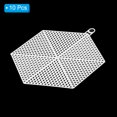 thumbnail image 3 of Unique Bargains Plastic Mesh Canvas Sheets,10Pcs 5.97' Cross Needlework Blank Yarn Crafting,Hexagon Shape, 3 of 5