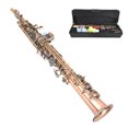 thumbnail image 4 of Wchiuoe Soprano Saxophone Accurate Sound Copper Soprano Saxophone For Music Lover Home Professional Performances, 4 of 8