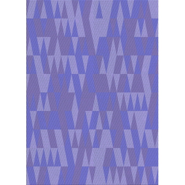 Ahgly Company Tapis d'Intérieur Rectangulaire Transitionnel Lavable à la Machine Violet Mimosa Violet, 6 Pieds x 9 Pieds