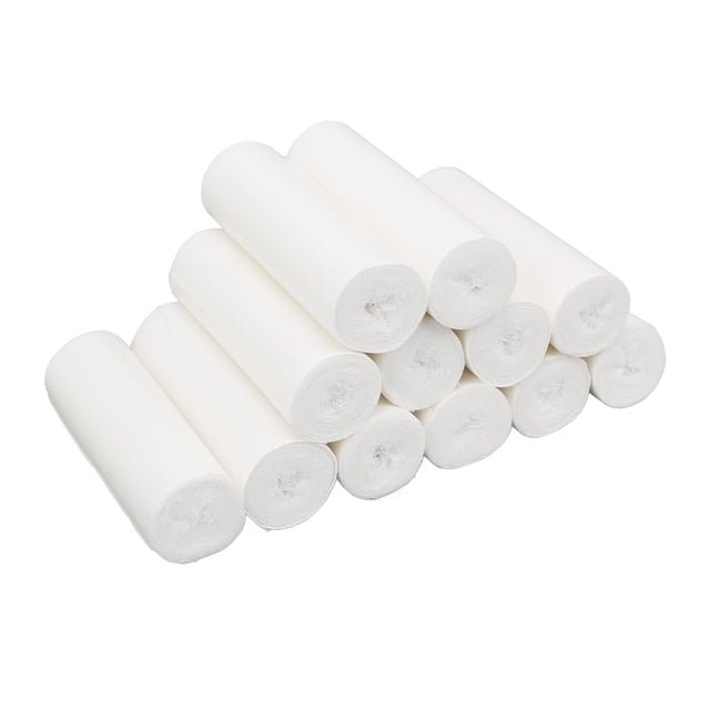 Bandage en Gaze, Rouleau d'Enveloppement en Gaze Respirant à Grand Application 12 Pcs Confortable pour Bureau
