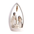 thumbnail image 1 of jifeng Nativity Scene Figurine Christmas Desktop Statue Religious Gift Gift Jesus Birth White, 1 of 9