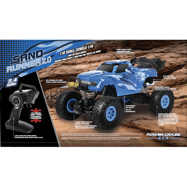 Power Craze Sand Runner 2.0 1:10 Scale AWD Off-Road Vehicle