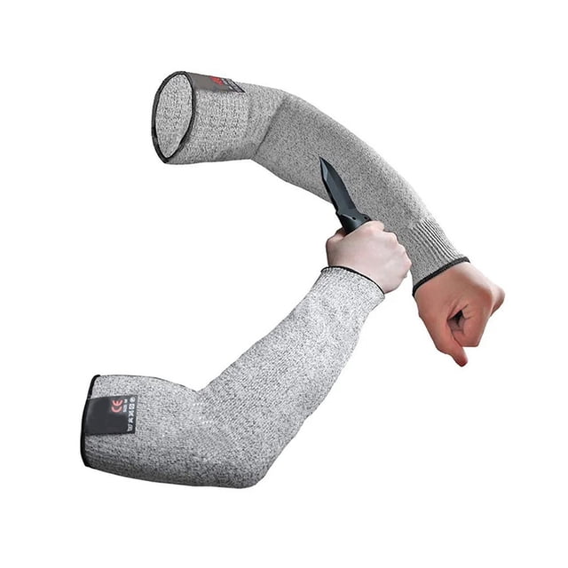 Feimier Level 5 HPPE cut-resistant sleeves provide protection for chainsaw work