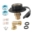 thumbnail image 4 of jinwen RV City Water Fill Inlet Adapter RV Water Hose Connector for Motorhomes Black, 4 of 9