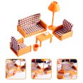 thumbnail image 2 of 1 Set of Mini House Furniture Model Mini Sofa Table Floor Lamp Mini House Ornament, 2 of 8