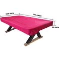 thumbnail image 2 of GFDYREE 7/8/9FT Heavy Duty 600D Polyester Canvas Billiard Pool Table Cover(7 Colors Available) (Wine Red, 8-Foot), 2 of 5