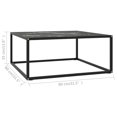 thumbnail image 4 of vidaXL Coffee Table Black with Black Marble Glass 80x80x35 cm, 4 of 4