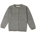 thumbnail image 1 of LSLJS Cardigan pour Tout-Petits Garçons Filles, Cardigan pour Bébé à Boutons, Col Ras du Cou, Couleur Unie, Chandail pour Enfants, Cardigans pour Filles ( Gris Foncé, 18-24 Mois ), 1 of 2