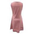 thumbnail image 4 of Robe Fille Sans Manches Robe d'Été Robe Trapèze à Volants Robe Évasée en Maille Robe Princesse pour Filles Tout-Petit, 4 of 8