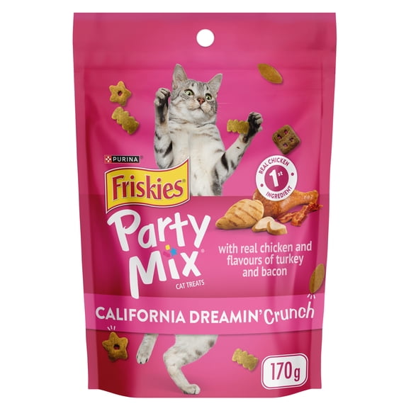 Purina Friskies Party Mix Régal Californien Croquant Gâteries pour Chats 170g