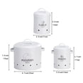 thumbnail image 2 of Binwennn Glass Storage Container Baking Storage Container Set Vacuum Seal Coffee Container Kitchen Storage Vegetable Storage Container Metal Storage Container Vintage Kitchen Vegetable Pots For, 2 of 5