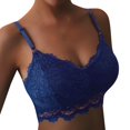thumbnail image 3 of B91xZ Soutien-Gorge pour Femmes Bretelles Réglables Doux Lissant Sans Fil, Bleu TTG, 3 of 5