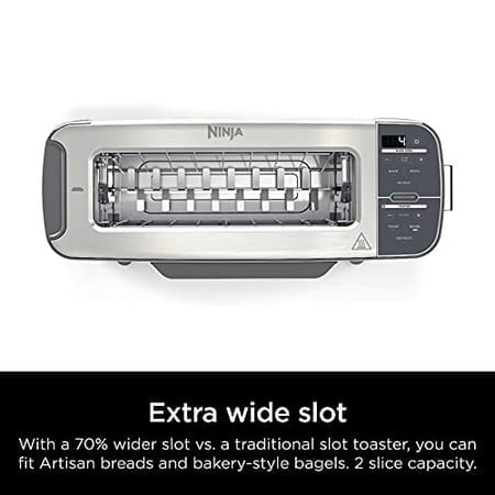 Open Box - Ninja Foodi 1500 W 2-Slice Stainless Steel Toaster Oven