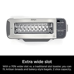 Open Box - Ninja Foodi 1500 W 2-Slice Stainless Steel Toaster Oven
