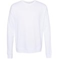 thumbnail image 2 of Bella Canvas Men`s Drop Shoulder Fleece, S, DTG White, 2 of 2