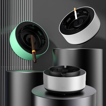 sdhkgrrt Moins de 5 $ Purificateur 3 Pcs Cendrier, Purificateur d'Air 2-en-1 Cendrier, Purificateur de Fumée de Cigarette pour Intérieur, Assainisseur d'Air Multifonction pour Maison Bureau, Éliminateur de Fumée à Piles