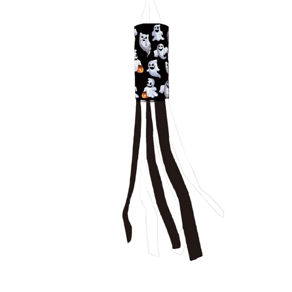 Qocolhg Halloween Decorations Indoor Outdoor, 2025 Million Banners Funny Ghost Wind Sock Flag For Outdoor Courtyard Decoration, Fall Thanksgiving Home Decor