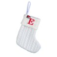 thumbnail image 2 of Fridja 8 Inch Mini Initial Christmas Stocking Monogram Embroidered Christmas Stocking White Knitted Small Christmas Stocking Decorations for Fireplace Mantle Christmas Wall, 2 of 5