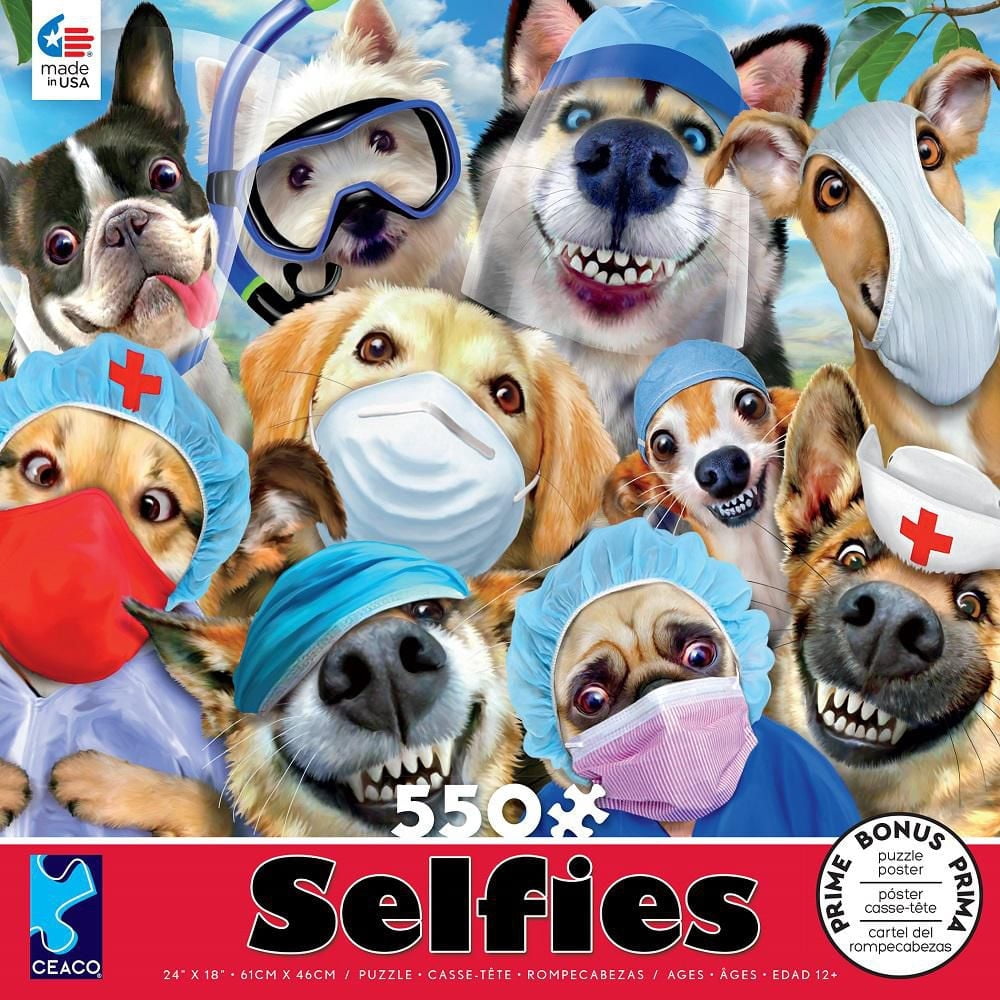 Ceaco Selfies - selfies masqués, puzzle 550 pièces