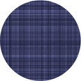 thumbnail image 1 of Ahgly Company Tapis Rond Lavable en Machine Intérieur Transitionnel Bleu Nuit, 4 Pieds Rond, 1 of 7