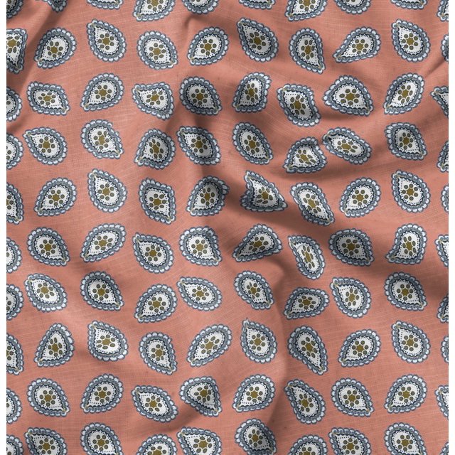 Soimoi Tissu en Coton Canard Abstrait Imprimé 1 Yard 56 Pouces de Large