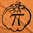thumbnail image 2 of Pumpkin Pi T Shirt Funny Math Shirt Pie Tee Thanksgiving Fall Autumn T Shirt (Orange) - 3XL, 2 of 3