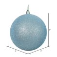 thumbnail image 2 of Vickerman N592032DG Boule Scintillante avec Incassable et Résistante aux UV, Capuchon Pré-Percé Sécurisé et Fil Floral Vert de 6 Pouces, 8 Pouces, Bleu Bébé, 2 of 3