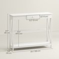 thumbnail image 3 of HOMCOM Table Console, Table d'Entrée Étroite avec Tiroir et Tablette de Rangement, 3 of 10