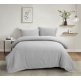 thumbnail image 1 of Swift Home Ultra Soft Solid Duvet Cover Set, Queen, Light Grey, 1 of 4