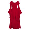 thumbnail image 1 of UPPADA Liquidation Robes d'Invitée de Mariage à Manches Évasées pour Femmes Robe de Cocktail Chic Robes de Bal d'Hiver Robes de Cocktail Formelles Robe Nuisette vintage, 1 of 6