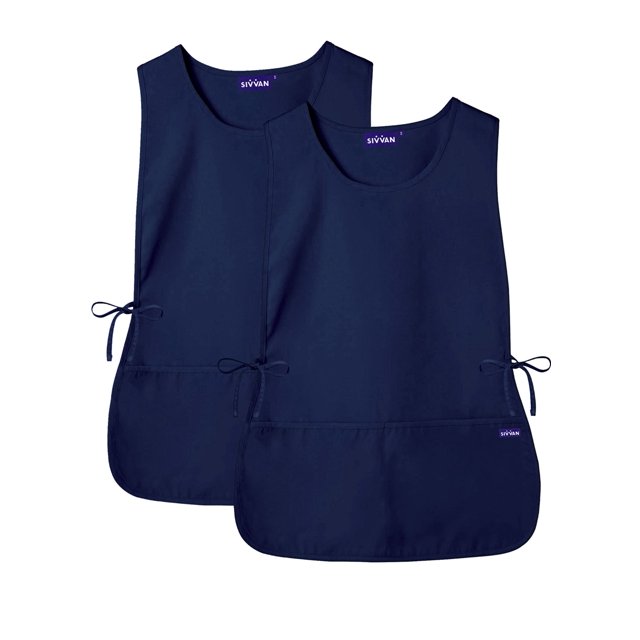 "Sivvan Unisex Cobbler Apron (2 Pack) - Adjustable Waist Ties, 2 Deep front Pockets"