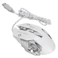 thumbnail image 4 of Gamer Mouse, Gaming Mouse Wired Ergonomic Streamline Design Drive Free  for Home for Office White,, 4 of 7