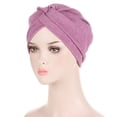 thumbnail image 4 of Turbans pour Femmes Nœud Bonnet Pré-Noué Casquette Bandeaux Chapeaux, 4 of 4