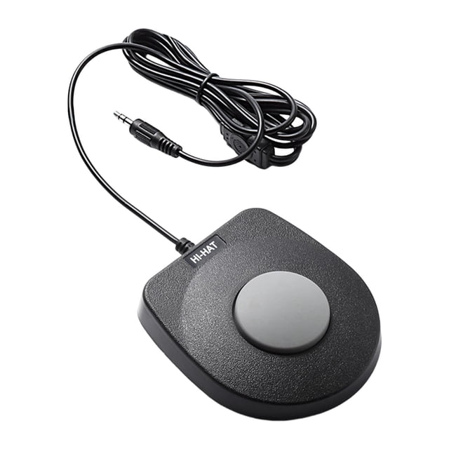 Bunblic Pédale de Tambour Électronique Support Pédale de Crum Électronique Accessoires d'Instrument de Musique Portable Polyvalent pour Clavier MIDI Tambour Interface 3,5 mm