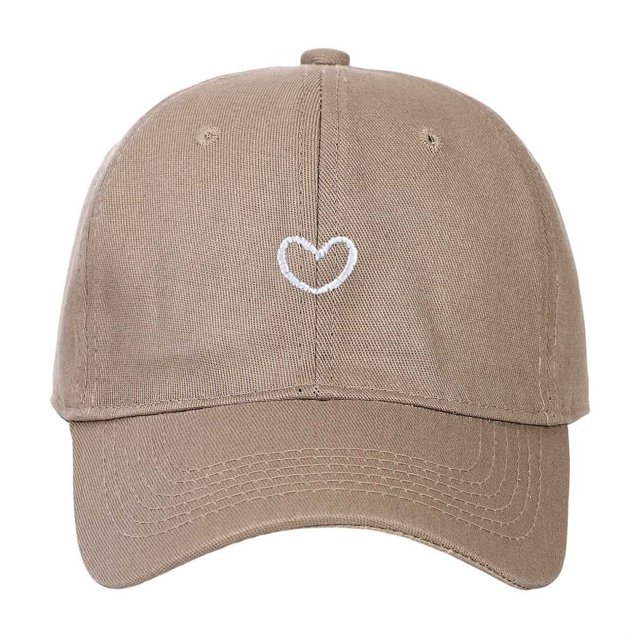 Trendy Heart Embroidered Baseball Cap for Daily Wear - Adjustable and Versatile Headgear for All Seasons