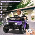 thumbnail image 2 of Costway Camion-Voiture pour Enfants 12 V à Batterie, Véhicule Électrique avec Télécommande Violet, 2 of 10