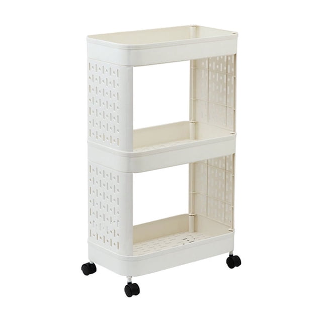 Lksixu Mobile Trolley Rack Under The Desk Floor Standing Desk A4 File Book Snack Storage Rack Storage Bins Organizers and Storage
