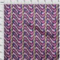 thumbnail image 3 of oneOone Cotton Poplin Fabric Stripe & Chevron Ikat Print Sewing Fabric BTY 56 Inch Wide, 3 of 4