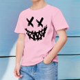 thumbnail image 2 of TZEWGL Cute Graphic Printed Short Sleeved Crewneck Solid Color Shirt For Kid Clothes For Kids size 10-11T, 2 of 4
