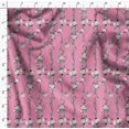 thumbnail image 4 of Soimoi Rayon Fabric Leaves & Peony Floral Printed Fabric 1 Yard 42 Inch Wide, 4 of 5