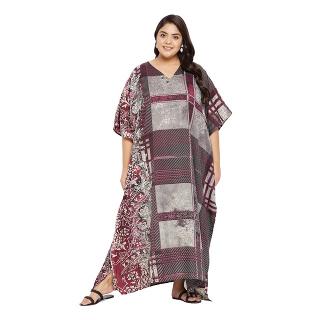 Caftans Longs pour Femmes Grande Taille Robe Caftan Robe de Soirée Fête Été Plage Robe d'Été Manches Kimono Longues Robes Décontractées en Ligne